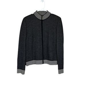 $795 St John Caviar Wool Blend Jacket Size Small